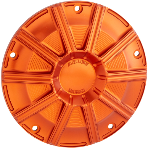 Arlen Ness - Arlen Ness Derby Cover - 10-Gauge - Orange Anodized - 700-005