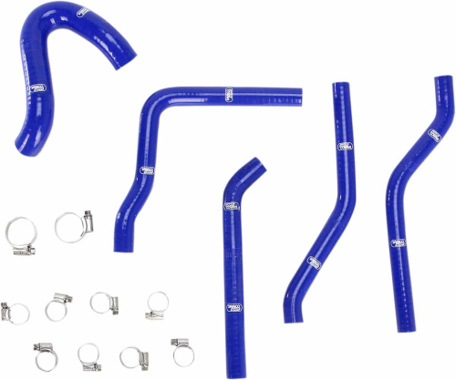 Moose Racing - Moose Racing Radiator Hose/Clamp Kit  - Blue - 1902-0978