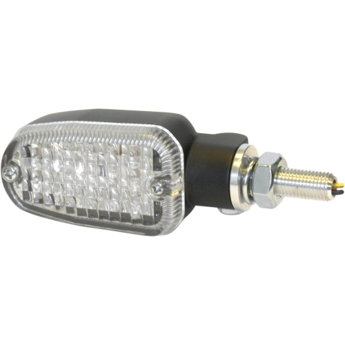 K&S Technologies - K&S Technologies DOT LED Marker Lights - 2 wires - Black/Clear - 26-7704BK