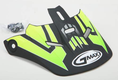 G-Max - G-Max Visor for GM46.2 Race Youth Helmet - YS-YL - Black/Hi-Vis Green - G046125
