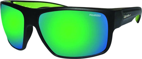 Bomber - Bomber Mega Bomb Polarized Floating Sunglasses - MA111-GM - Matte Black / Green Mirror Lens - OSFM