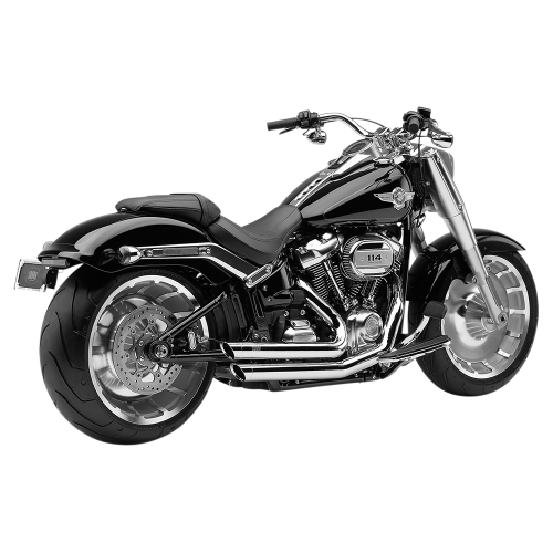 Cobra - Cobra Speedster Slashdown Exhaust System - Chrome Heat Shields - 6863