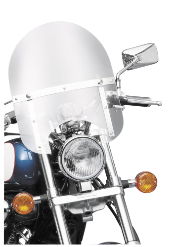 Slipstreamer - Slipstreamer HD-0 Mini Police Windshield - 1 1/2in. Clamps - Clear - HD-0-C-1.5"