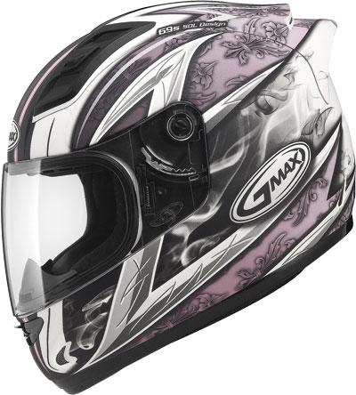 G-Max - G-Max GM69 Crusader II Helmet - G7691407 TC-14 - Crusader II White/Pink - X-Large