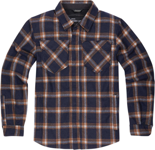 Icon - Icon Upstate Riding Flannel Shirt - 2820-5377 - Orange - 3XL