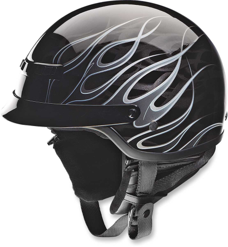 Z1R - Z1R Nomad Hellfire Helmet - 0103-0707 - Black/Silver - 2XS