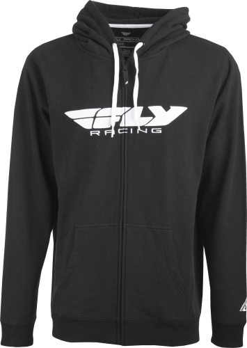 Fly Racing - Fly Racing Fly Corporate Zip Up Hoodie - 354-0190S - Black - Small