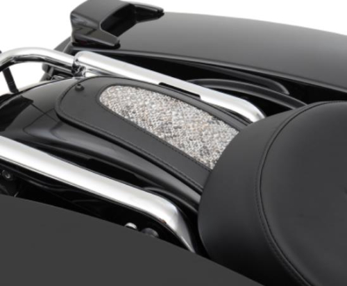Drag Specialties - Drag Specialties Fender Skin - Faux White Python with Black Trim - 1405-0202