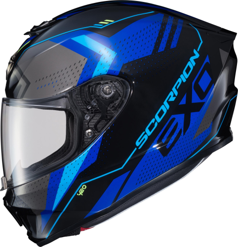 Scorpion - Scorpion EXO-R420 Seismic Helmet - 42-1454 - Blue - Medium
