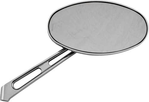 HardDrive - HardDrive Louvered Oval Mirror - Chrome - Right - 6in. - 60-0036GR