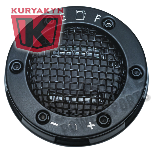 Kuryakyn - Kuryakyn Mesh Fuel and Battery Gauge - Black - 6551