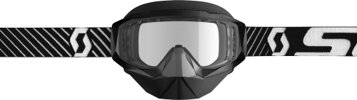 Scott USA - Scott USA Hustle X Snowcross Goggles - 268196-1007043 - Black/White / Clear Lens - OSFM