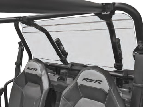 Spike Powersports - Spike Powersports Rear Windshield - Clear - 77-4000A-R