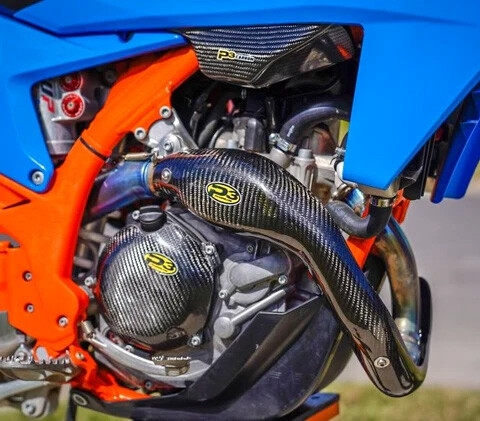 P3 - P3 Carbon Fiber Header Heat Shield - 201088-FMF