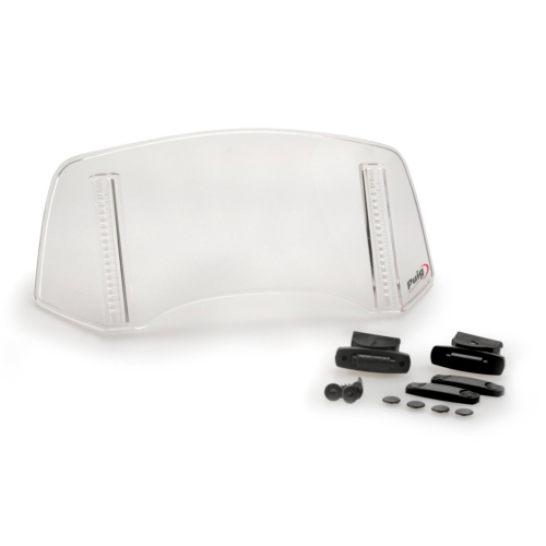 PUIG - PUIG Multi Adjustable Windshield Deflector - Fixed - Clear - 20763W