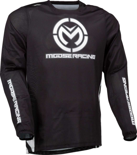 Moose Racing - Moose Racing Sahara Jersey - 2910-7423 - Black/White - X-Large