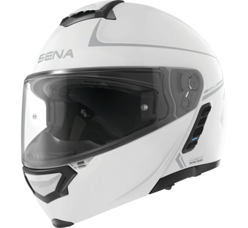 SENA - SENA Impulse Motorcycle Smart Helmet with Mesh Intercom - IMPULS-GWXXL1 - Gloss White - 2XL