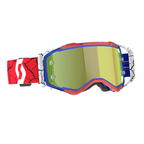 Scott USA - Scott USA Prospect Goggles - 406314-1006289 - Red/White/Blue 6 Days / Yellow Chrome Works Lens - OSFM