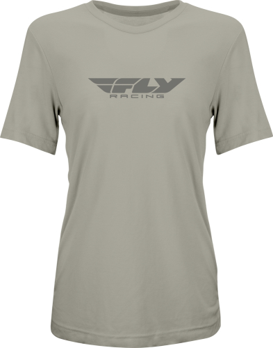 Fly Racing - Fly Racing Fly Origin Corporate Womens Tee - 356-0101L - Stone Heather - Large