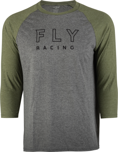 Fly Racing - Fly Racing Renegade 3/4 Sleve Tee - 352-4005L - Tan Heather/Olive - Large