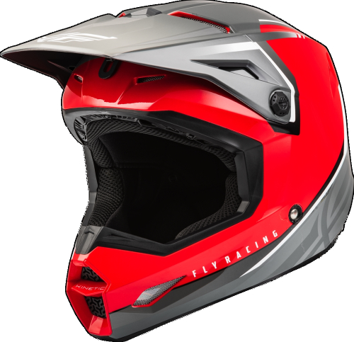 Fly Racing - Fly Racing Kinetic Vision Youth Helmet - F73-8653YS - Red/Gray - Small