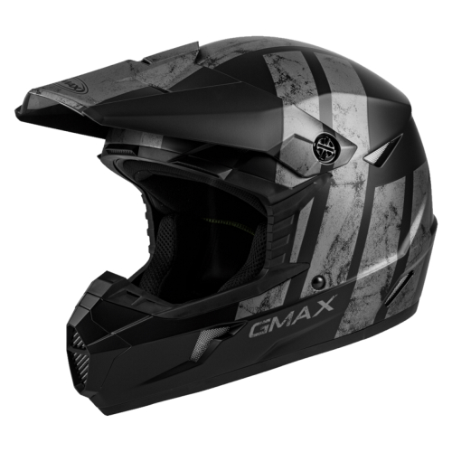 G-Max - G-Max MX-46 Dominant Helmet - G3464503 - Matte Black/Gray - X-Small