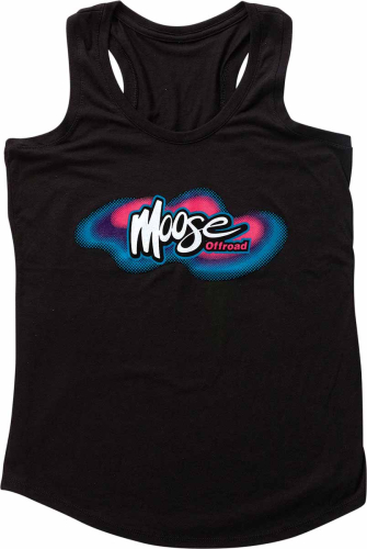 Moose Racing - Moose Racing Women's Retro Tank Shirt - 3031-4029 - Black - Medium