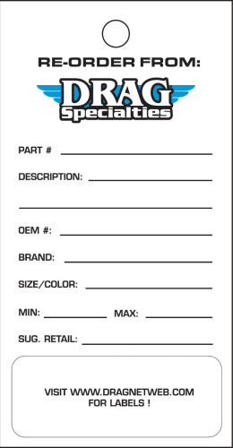 Drag Specialties - Drag Specialties Reorder Cards - 9904-0425