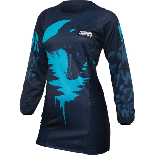Thor - Thor Pulse Counting Sheep Womens Jersey - 2911-0230 - Midnight/Aqua - Large