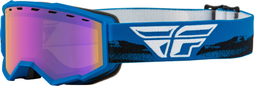 Fly Racing - Fly Racing Focus Snow Youth Goggles - 37-50161 - Blue/Black / Blue Mirror/Amber Lens - OSFM