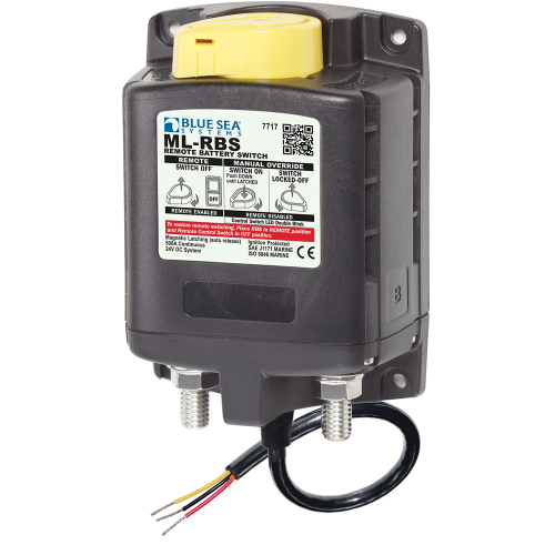 Blue Sea Systems - Blue Sea 7717 ML-RBS Remote Battery Switch w/Manual Control Auto-Release - 24V