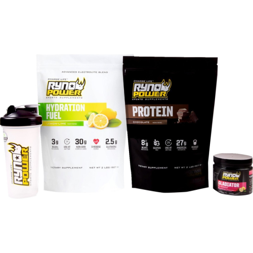 Ryno Power - Ryno Power Essentials Power Package - Chocolate/Lemon Lime Package - PKGESNTLCHOCLL