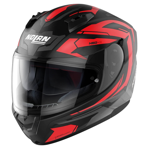 Nolan - Nolan N60-6 Road Anchor Helmet - N665275760225 - Flat Black/Red - Small