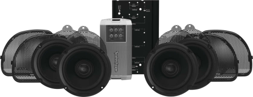 Rockford Fosgate - Rockford Fosgate 4-speaker & Amp Kit For Road Glide Ultra & Electra Glide Ultra Classic - HD14U-STAGE2