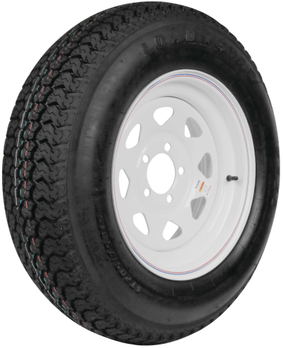 Kenda - Kenda Trailer Tire/Wheel Assembly - 4-Ply Rated/Load Range B - 205/75D15 - 5 Hole Rim - 3S640