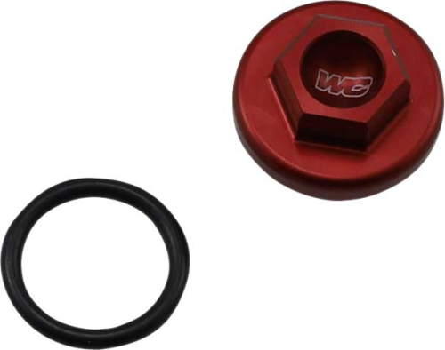 Works Connection - Works Connection Oil Filler Plug - Red - 24-190