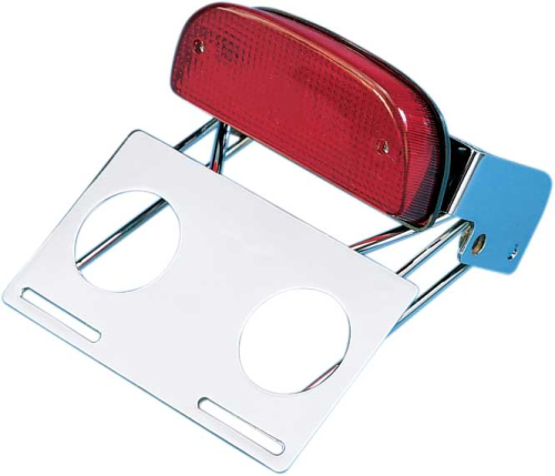 Drag Specialties - Drag Specialties Custom Taillight/Chrome Bracket Assembly - 12-0050K-BX-LB2