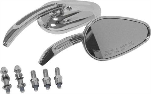 HardDrive - HardDrive Custom Tapered Mirrors - Chrome - 18-130
