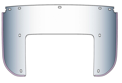 National Cycle - National Cycle Replacement Lower Windows for Heavy Duty Windshields - Clear - 22004