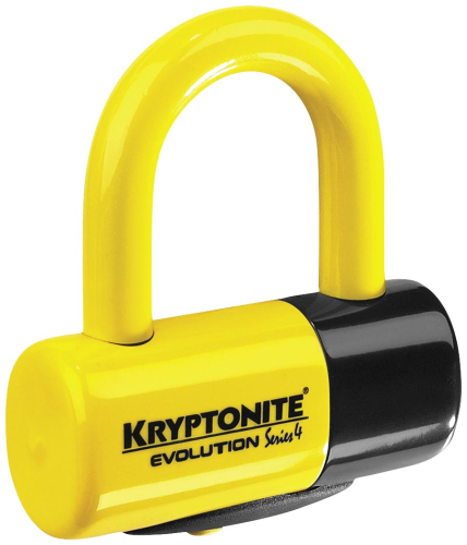 Kryptonite - Kryptonite Evolution Series 4 Disc Lock - 1.8in. x 2.1in. - Yellow - 720018999614