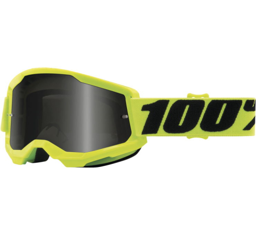 100% - 100% Strata 2 Sand Goggles - 50030-00002 - Yellow / Smoke Lens - OSFM