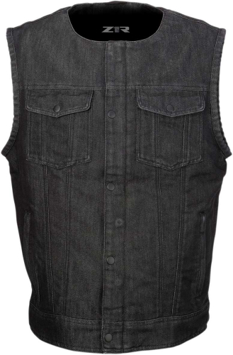 Z1R - Z1R Ganja Denim Vest - 2830-0506 - Black - Large