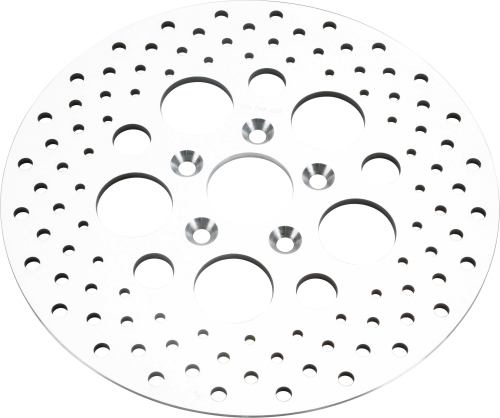 HardDrive - HardDrive Drilled Vented Rear Brake Rotor - Stainless Steel Polished - 144626