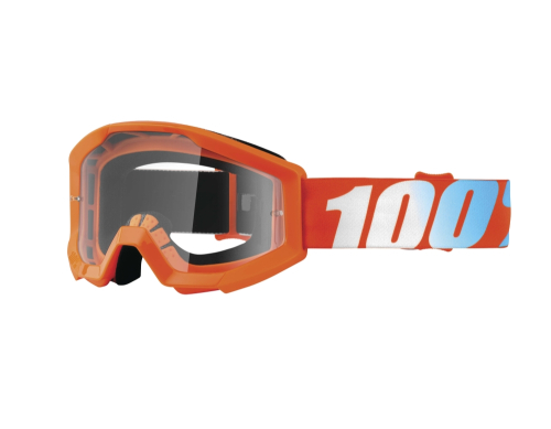 100% - 100% Strata Youth Goggles - 5050000602 - Orange/Orange/Blue / Clear Lens - OSFM