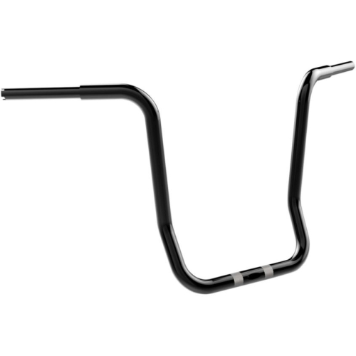 Khrome Werks - Khrome Werks 1-1/4in. Bobber-Style Ape Hanger Handlebar - Gloss Black - 300849