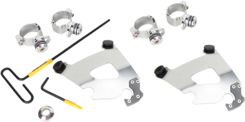 Memphis Shades - Memphis Shades Trigger-Lock Mount Kit for Cafe Fairing - Polished - MEK2003