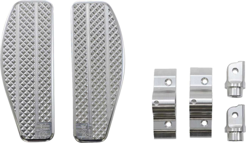 Thrashin Supply Company - Thrashin Supply Company Mini Driver Floorboards - Raw Aluminum - TSC-2030-0