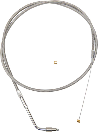 LA Choppers - LA Choppers Stainless Steel Throttle Cable Kit - 12in.-14in. Ape Hangers - LA-8220TH13