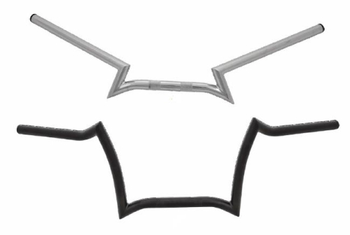 HardDrive - HardDrive 1in. Z Handlebar - 3in. - Chrome - 31-0096