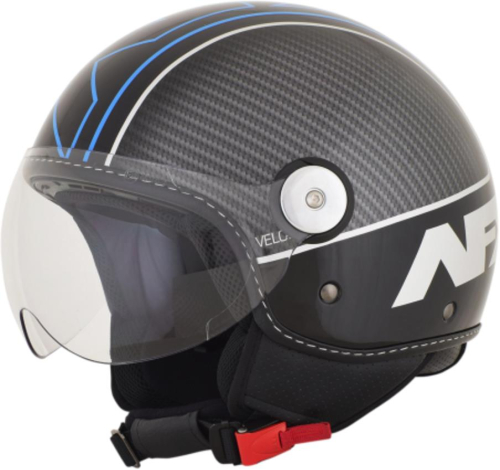 AFX - AFX FX-33 Scooter Veloce Helmet - 01060711 - Black/Blue - Large